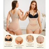 Compression tummy-control butt lifter