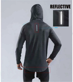 Men Reflective Jogging Hoodie
