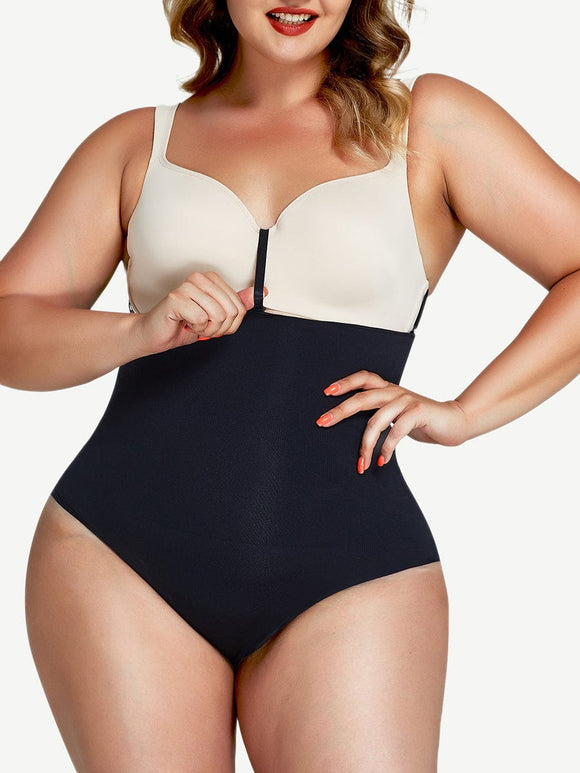 Strapped tummy-control pantie