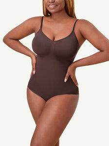 Tummy-control pantie bodysuit