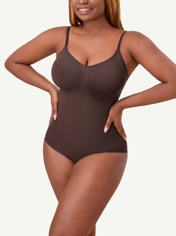 Tummy-control pantie bodysuit