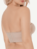 Wide-band strapless bra