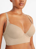 Push-up compression bra