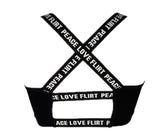 Crossed-back sports bra