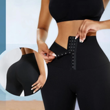 Waist trainer biker shorts