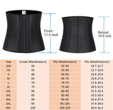 25 steel-bone hooks waist trainer