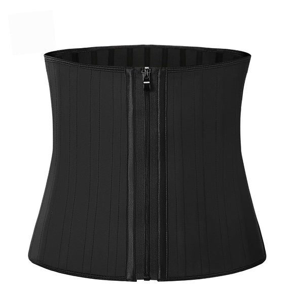 25 steel-bone zip waist trainer