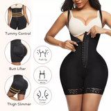 Front hooks body shaper (zip crotch)