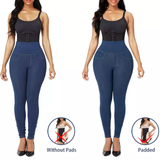 Padded hips body shaper