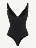 V-neck tummy control body suit
