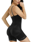 Front-zip body shaper (open crotch)