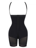 Front-zip body shaper (zip crotch)