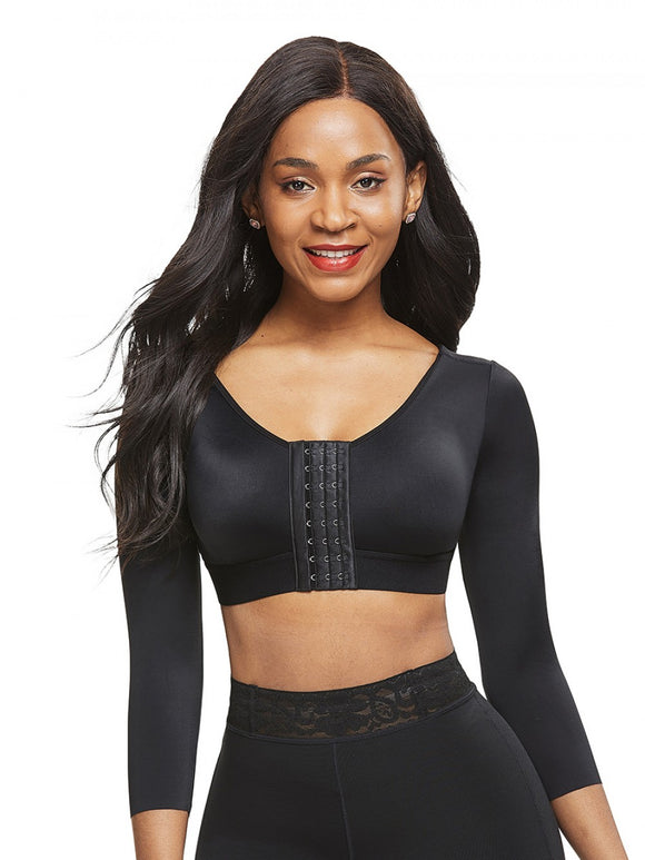Long sleeve breast-lift body shaping bra