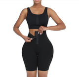 Waist trainer biker shorts