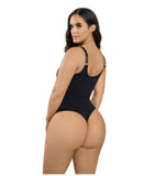 V-neck tummy control body suit