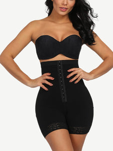 Strapless front-pins body shaper